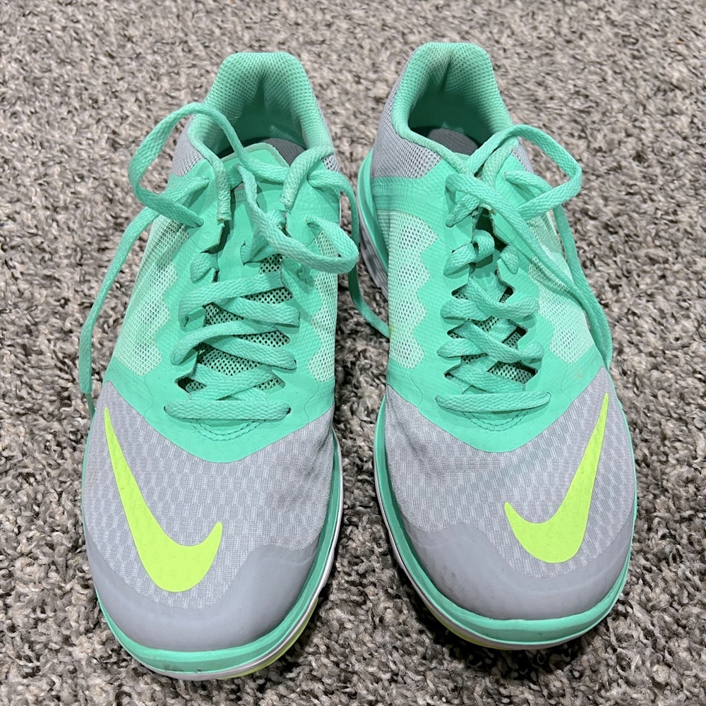 Turquoise Nike shoes